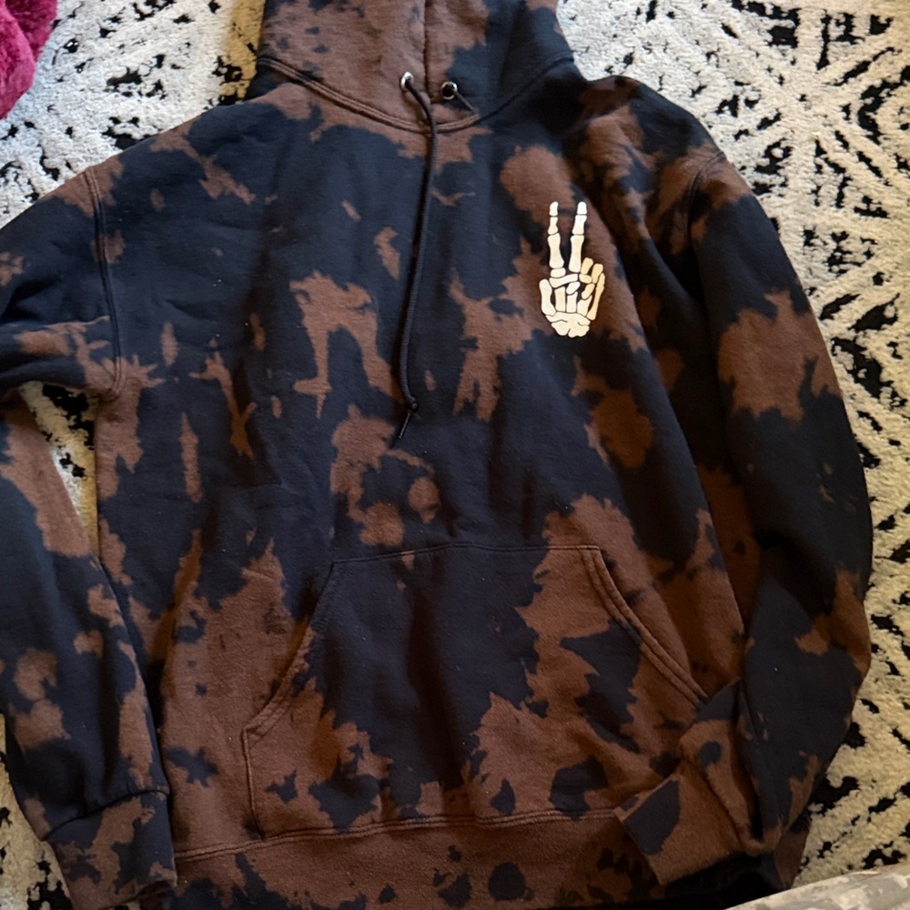 Vintage Tie-Dye Peace Hoodie